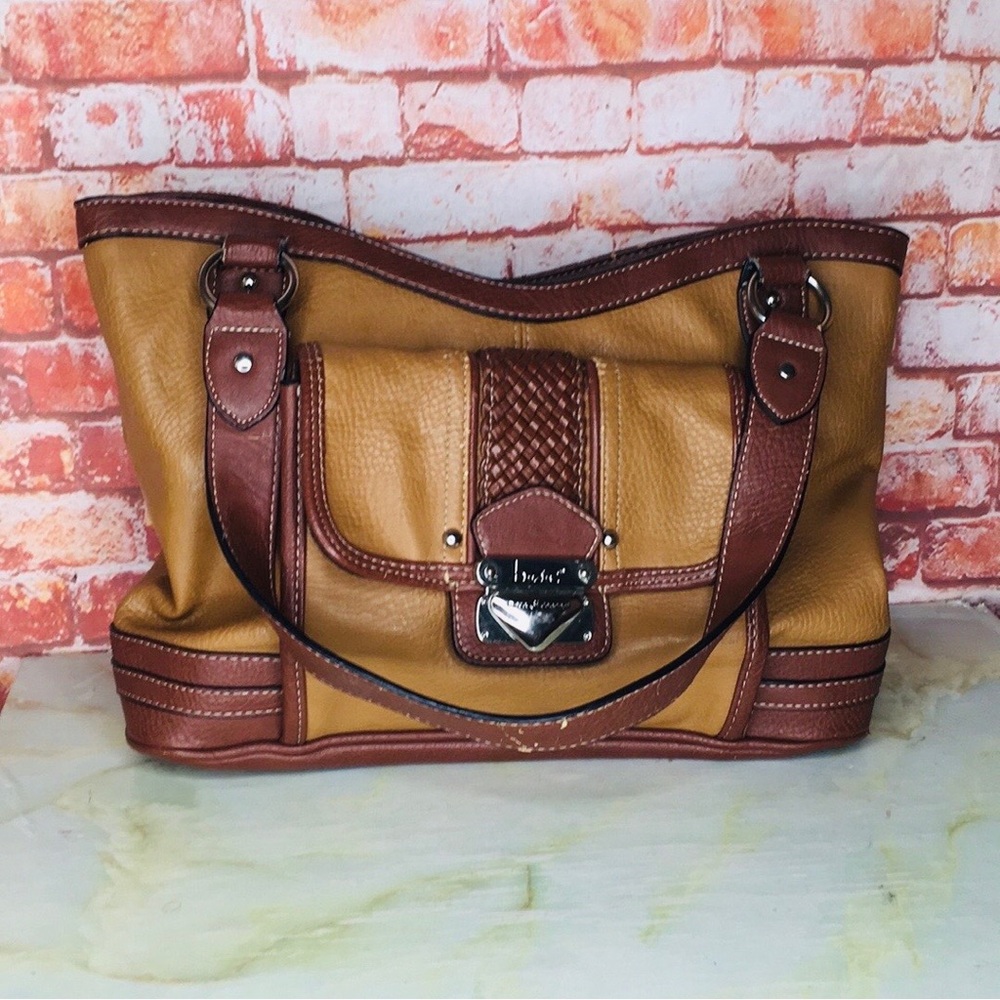 b.o.c. Born Concept Brown and Tan  Tote Style Shoulder Bag